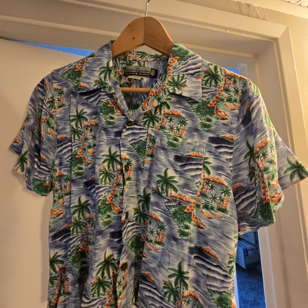 Tropical Print Men's Shirt
